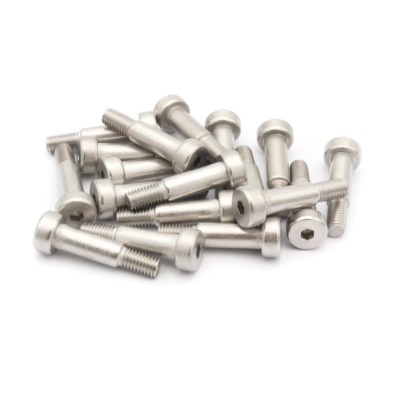 SCXCLY 30pcs Hex Socket Shoulder Bolt, 6mm x M5 x 15mm Hex Socket Shoulder Bolt, 304 Stainless Steel (Silvery) - Image 5